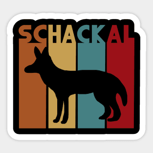 Vintage Schackal Retro Motiv altes Ägypten Fan Sticker